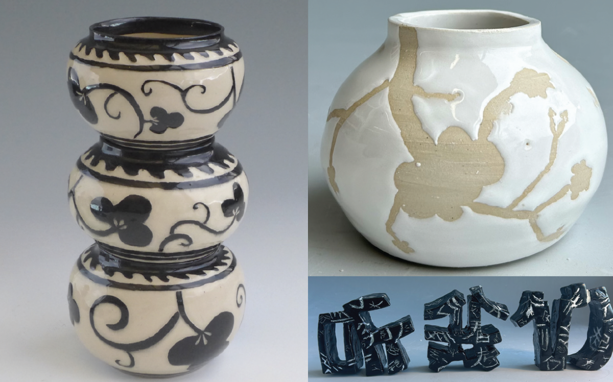 Lai’s ceramics portfolio includes sculptures as well as thrown pieces.